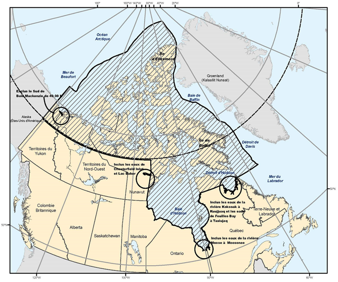 Zone de services de trafic maritime nordique canadien (NORDREG)