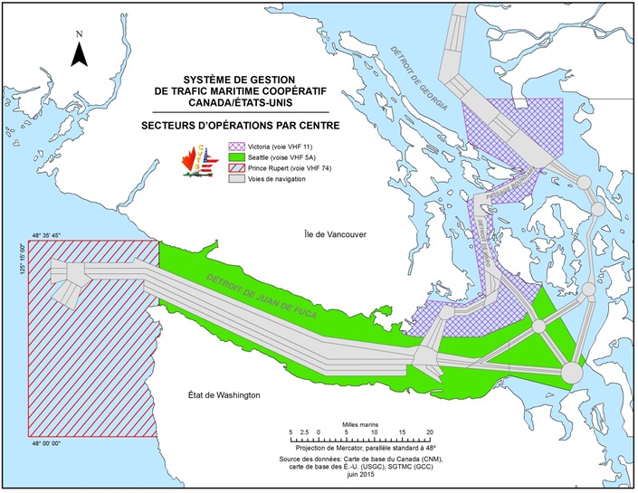 Système de gestion de trafic maritime coopératif Canada/États-Unis