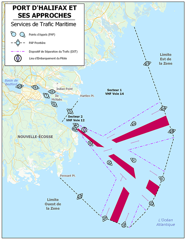 Zone de services de trafic maritime d'Halifax